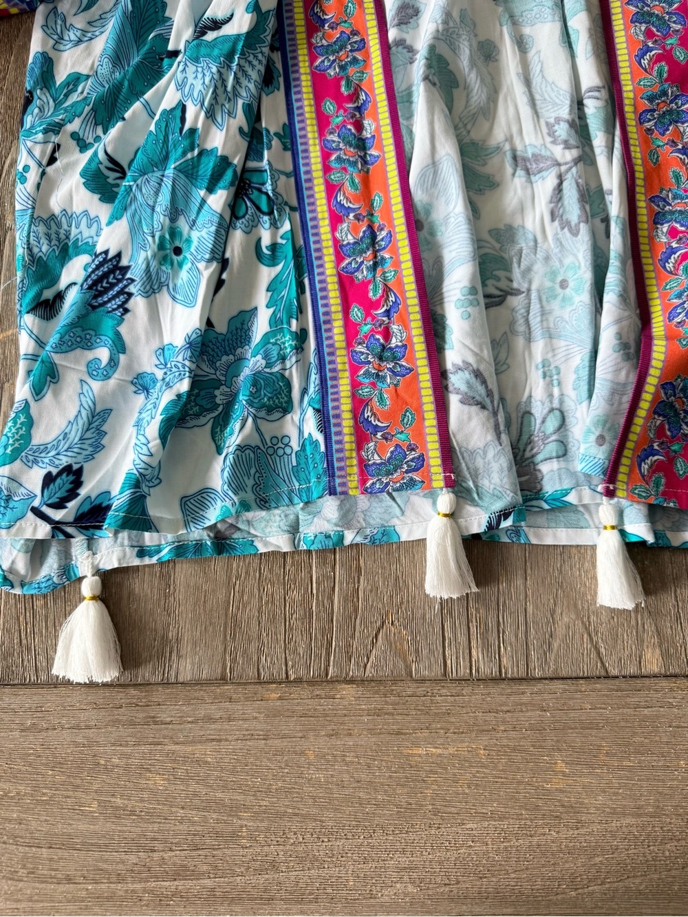 La Blanca Santorini Kimono Cover-up NWT Coastal Boho - Picture 7 of 8